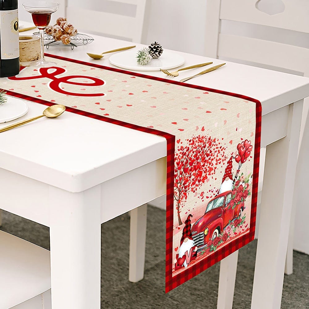 Valentine's Day Table Runner Goblins and Car Valentine's Day Gifts for Her - Giftlab
