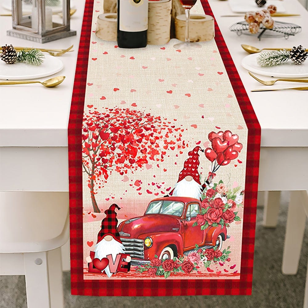 Valentine's Day Table Runner Goblins and Car Valentine's Day Gifts for Her - Giftlab