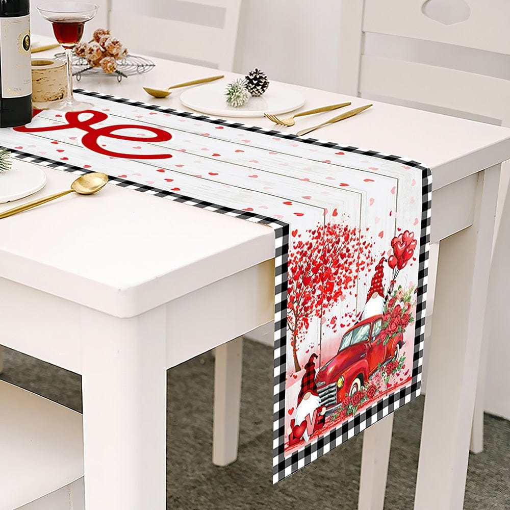 Goblins and Car Table Runner Valentine's Day Decor Valentine's Day Gifts - Giftlab