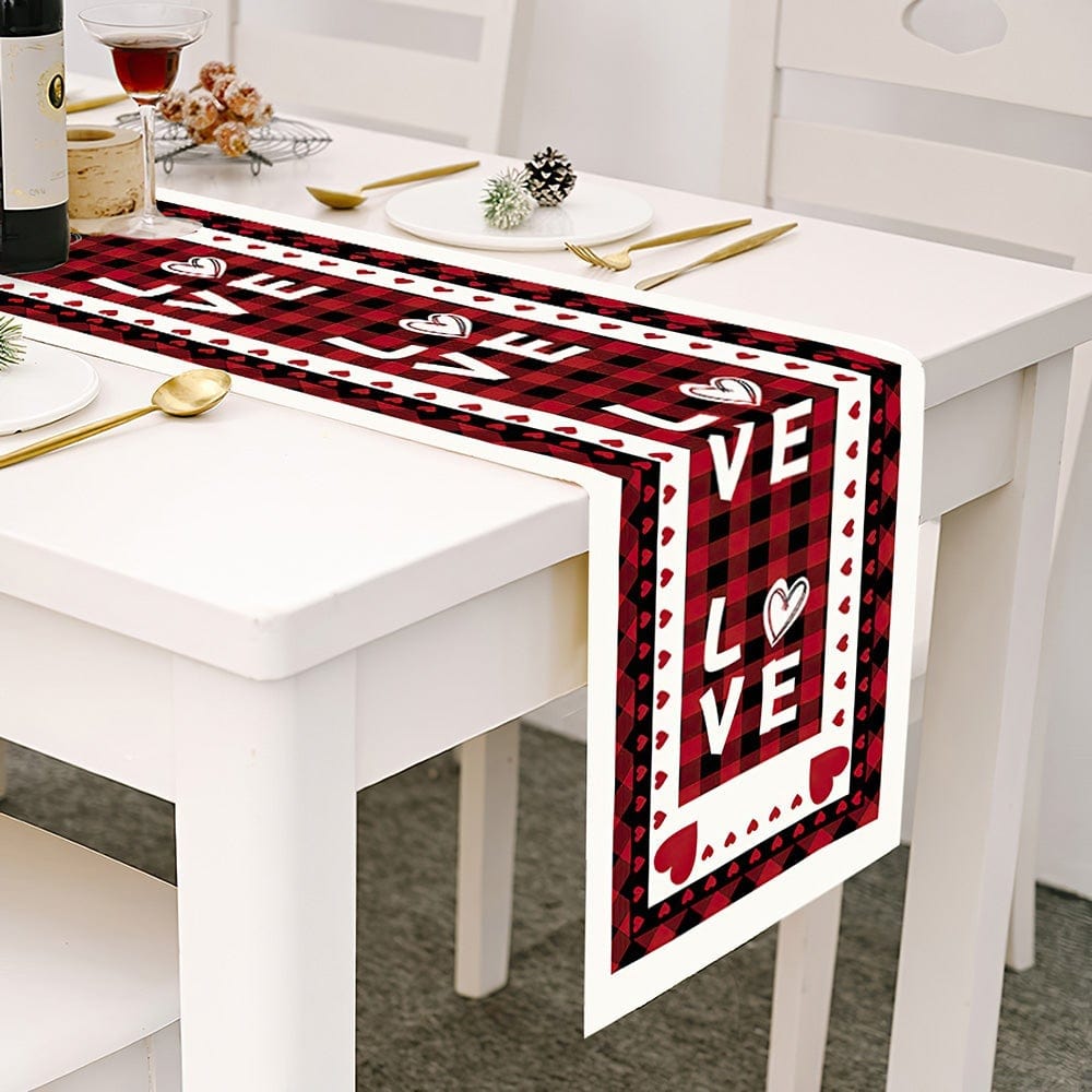 Valentines Day Table Runner Love Table Runner Valentine's Day Gifts - Giftlab
