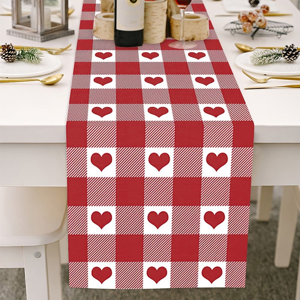 Valentines Day Table Runner Red Square Table Runner Valentine's Day Gifts - Giftlab