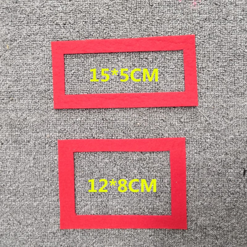 Photo Booth Props Baby Milestone Marker Red Rectangle-2 Pieces - Giftlab