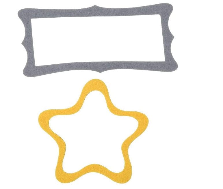 Photo Props Baby Milestone Marker-Yellow Star and Grey Border - Giftlab