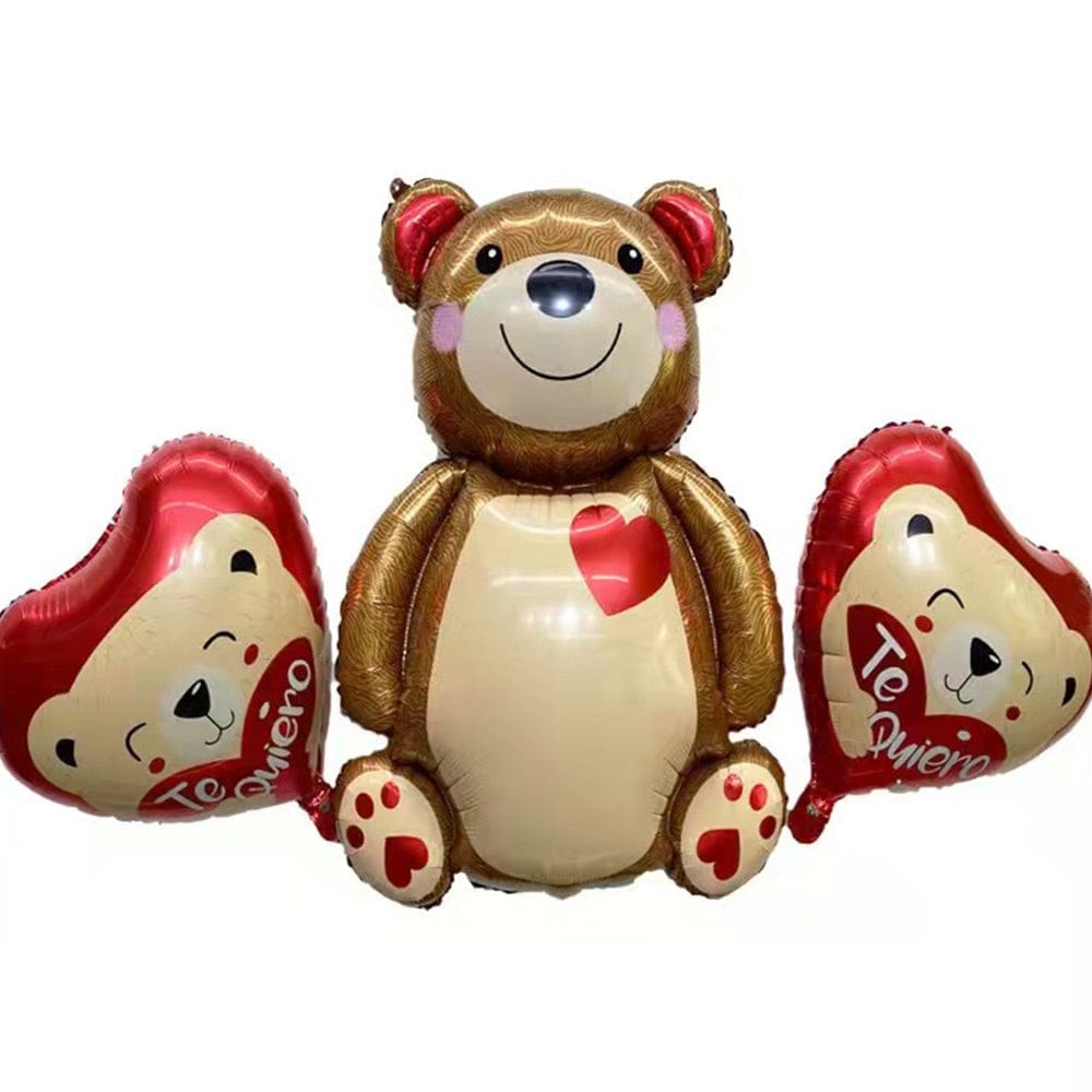 Bear Balloon Set Decoration For Valentines Romantic Anniversary Wedding Party Decorations - Giftlab