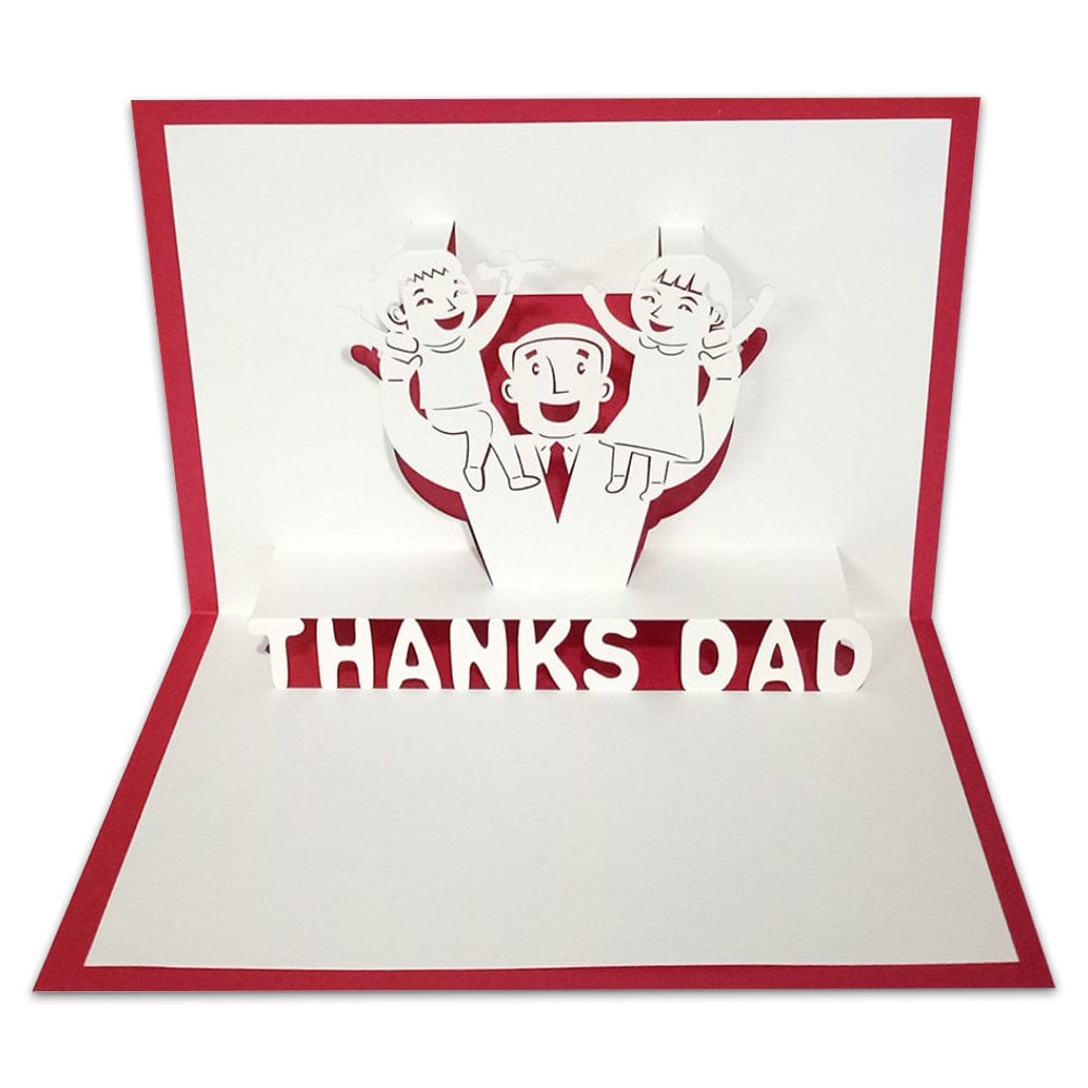 Father's Day Card 3D Pop Up Greeting Card for Him - Giftlab