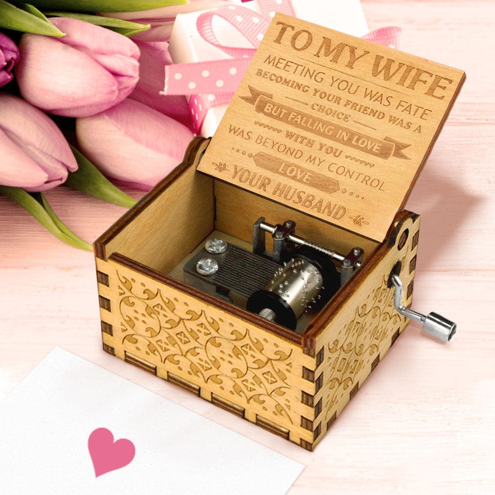 Engraved Music Box You Are My Sunshine Gift For Gorgeous Wife From Husband - Giftlab