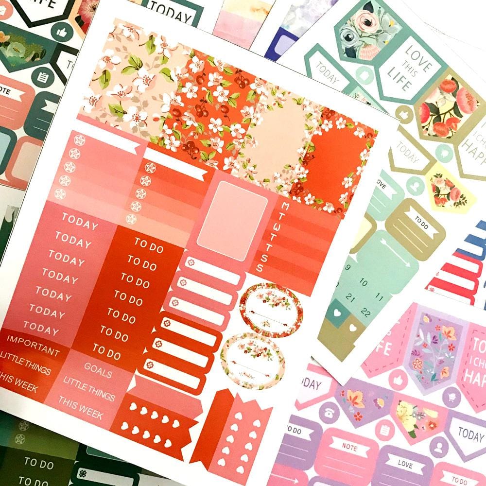 Calendar Sticker 12 Sheets Planner Sticker Gifts for Kids - Giftlab