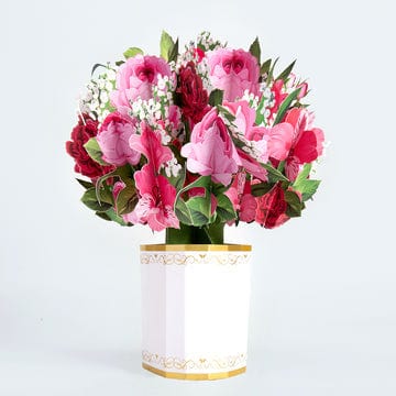 Pink Mix Red Rose Pop up Flower Bouquet for Mother's Day - Giftlab
