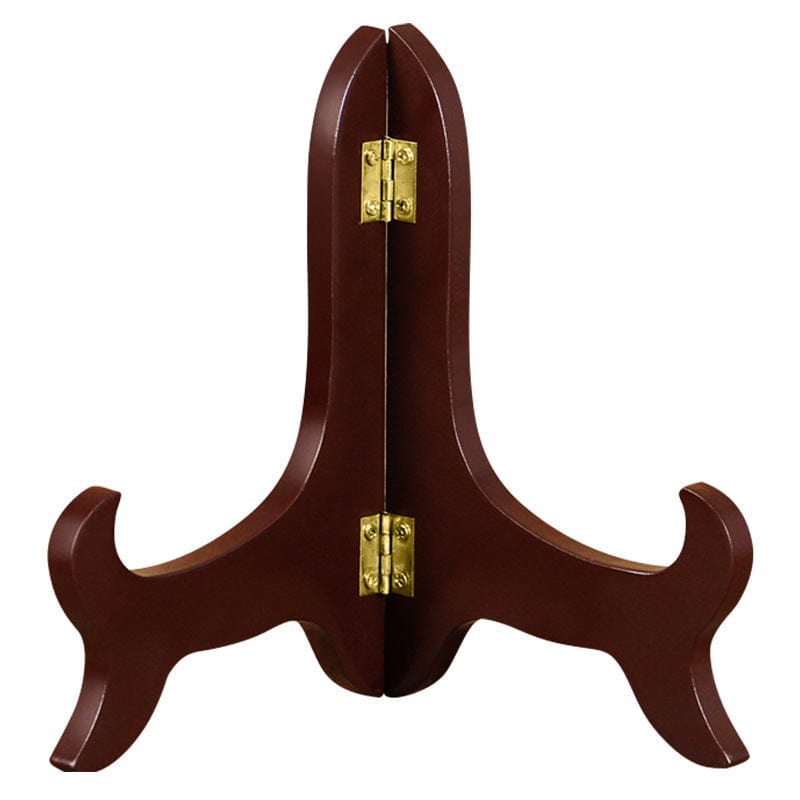 Wooden Display Stand Plate Stands for Ceramic Dinner Plate-Brown - Giftlab