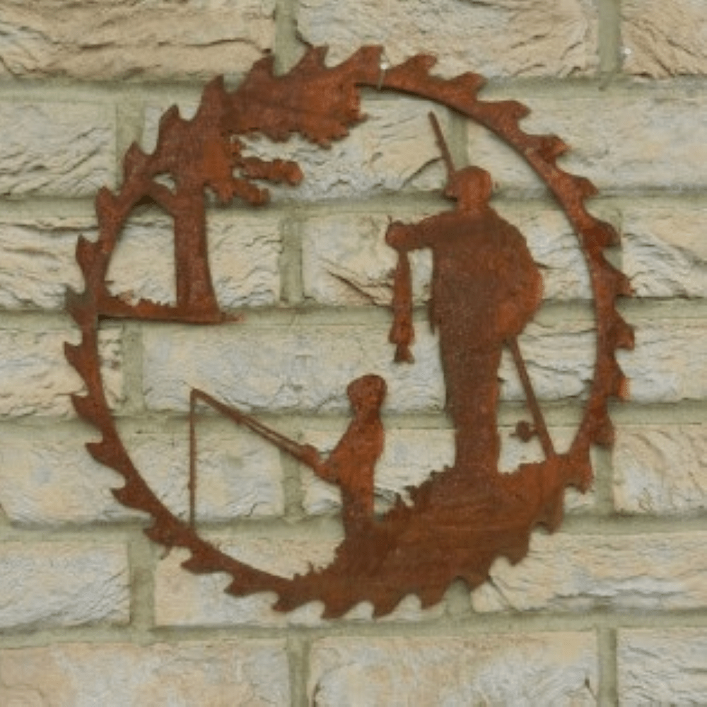 Father's Day Wall Art Metal Fishing Wall Decoration Gifts for Dad - 4 Styles - Giftlab