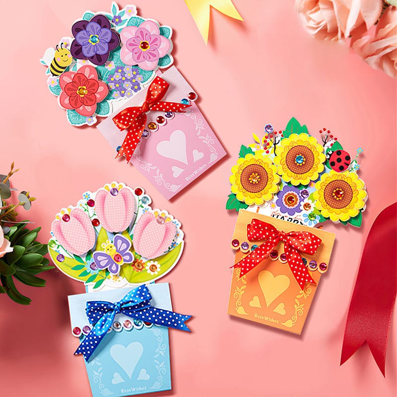 Exquisite Greeting Card Mother's Day Three-dimensional Flower Gifts - Giftlab