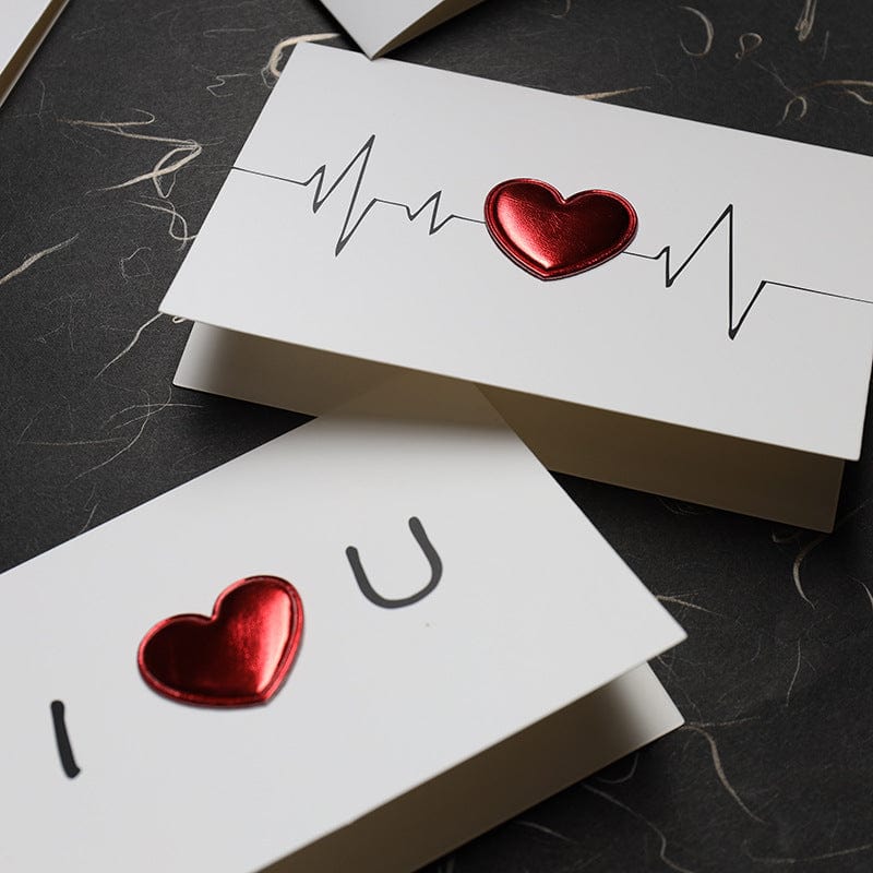 Love Greeting Card Three-dimensional Heartbeat Creative Card - Giftlab