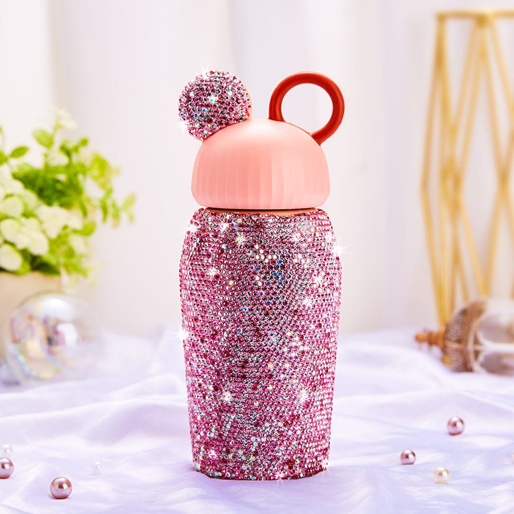 Dazzling Rhinestone Water Bottle Bling Crystal Tumbler - Giftlab
