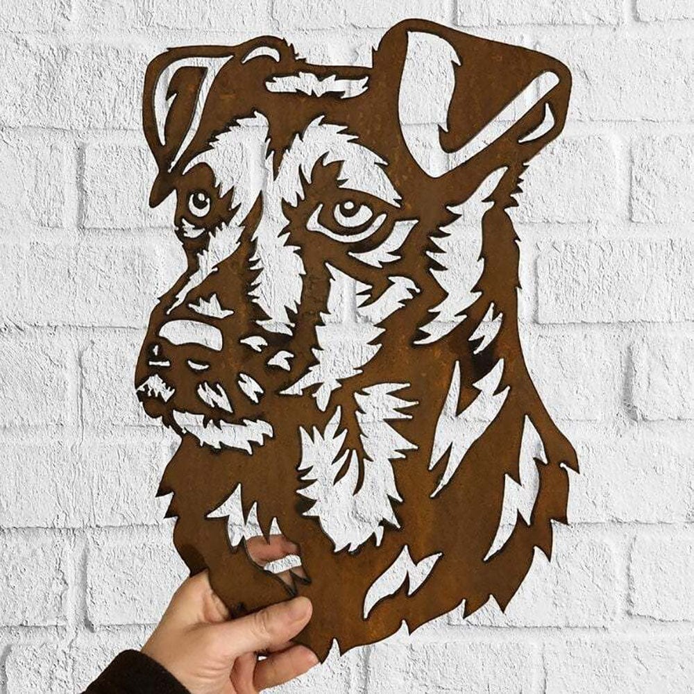 Dog Metal Wall Art Hanging Home Decor Puppy Pet Jack Russell Terrier - Giftlab