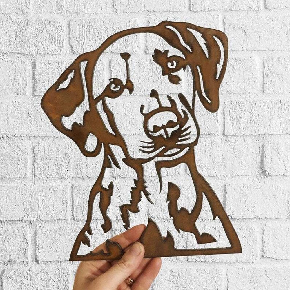 Dog Metal Wall Art Hanging Home Decor Puppy Pet Dalmatian - Giftlab