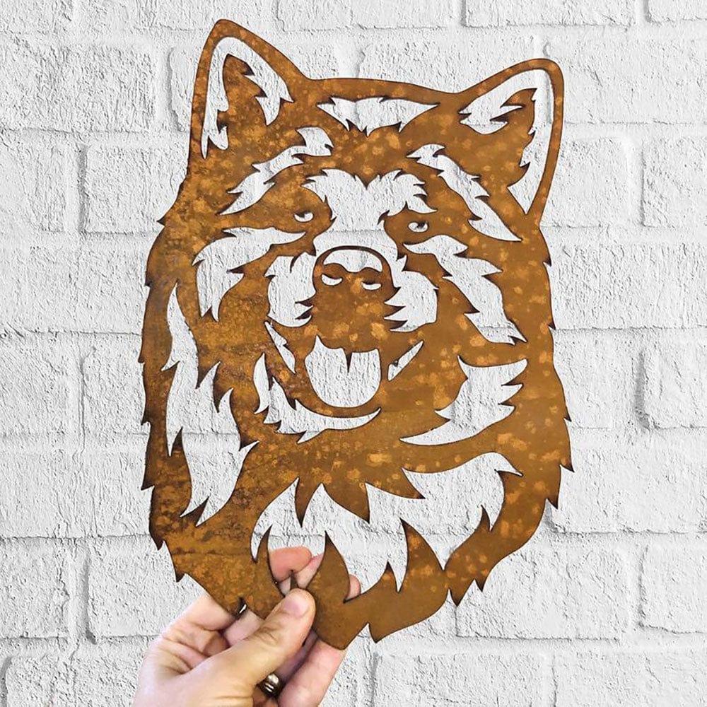 Dog Metal Wall Art Hanging Home Decor Amira Dog Puppy Pet - Giftlab