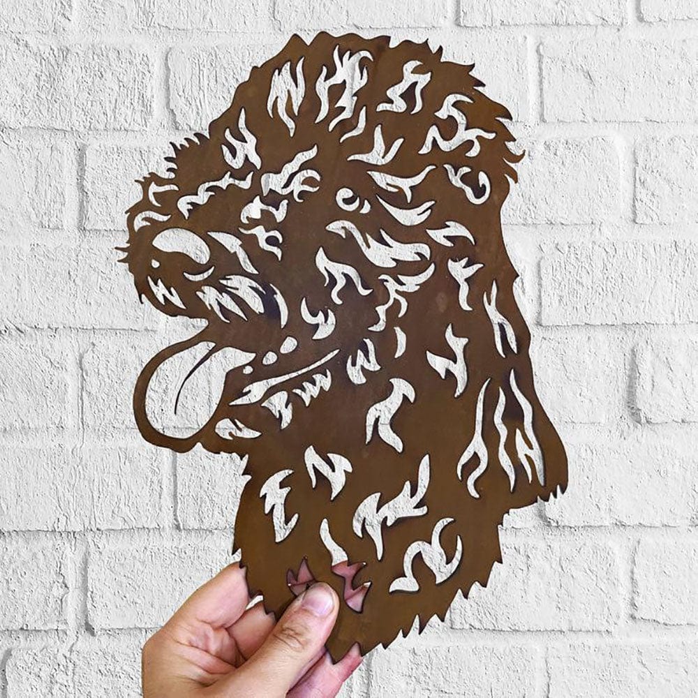 Dog Metal Wall Art Hanging Home Decor Bedlington Terrier Puppy Pet - Giftlab