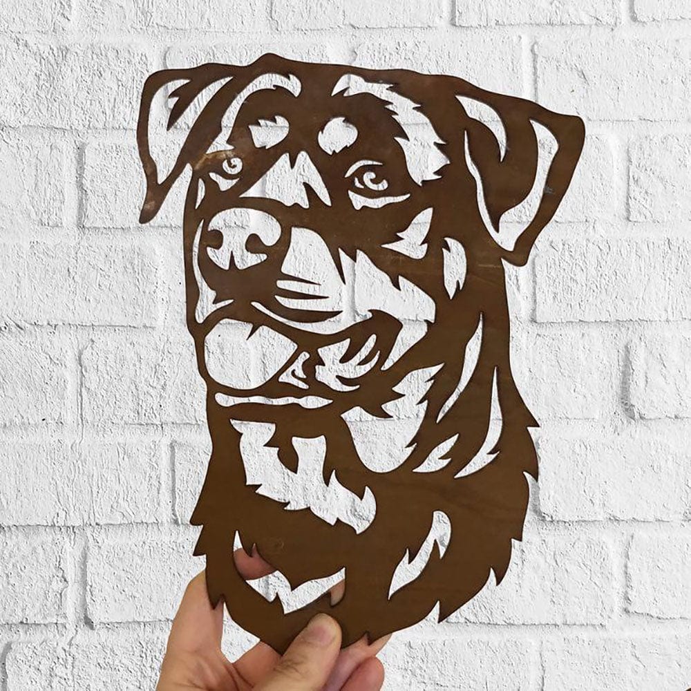Dog Metal Wall Art Hanging Home Decor Beauceron Puppy Pet - Giftlab