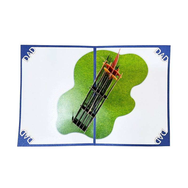 Father's Day Card 3D Pop Up Card Super Dad Greeting Card for Him - Giftlab