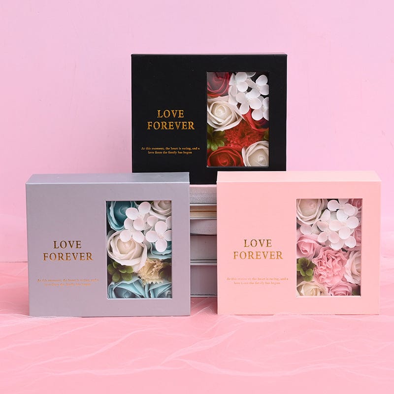 Luxury Gift Box Collapsible Gift Box Handmade Eternal Real Flower Finish Box for Love - Giftlab