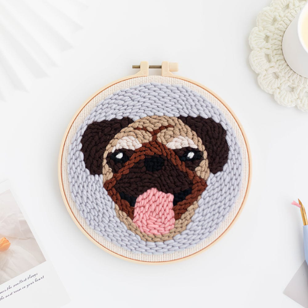 Felt Coasters Puppy Handmade Coasters Tufted Coasters Gift For Dog Lovers - Giftlab