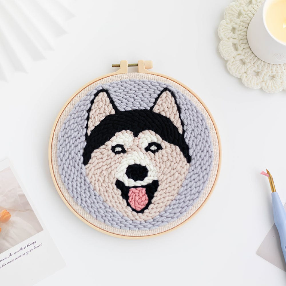 Felt Coasters Tufted Coasters Puppy Handmade Coasters Funny Gift For Dog Lovers - Giftlab