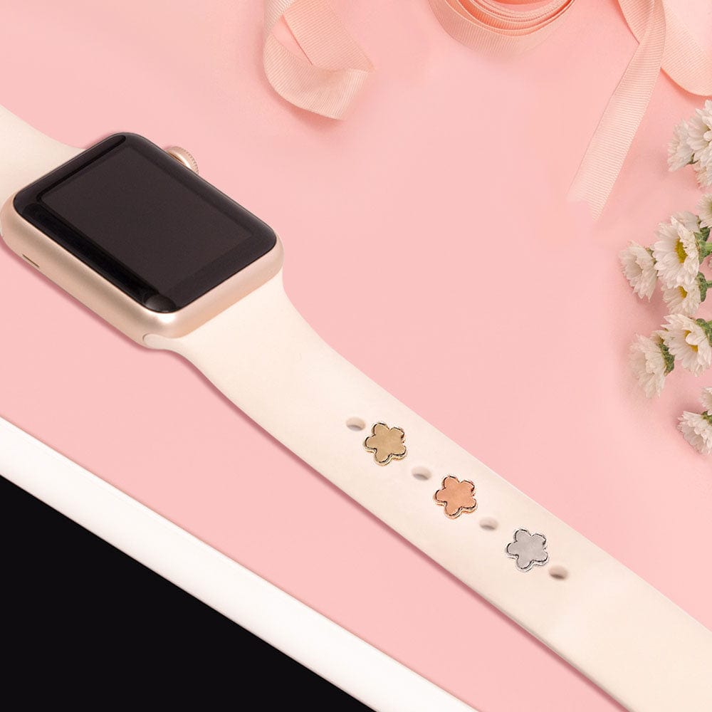 Apple Watch Band Decorative Charms Metal Flower Decorative Rings Loops - Giftlab