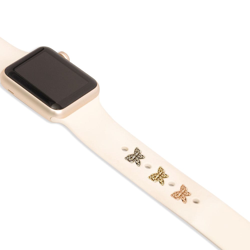 Apple Watch Band Decorative Charms Metal Butterfly Decorative Rings Loops - Giftlab