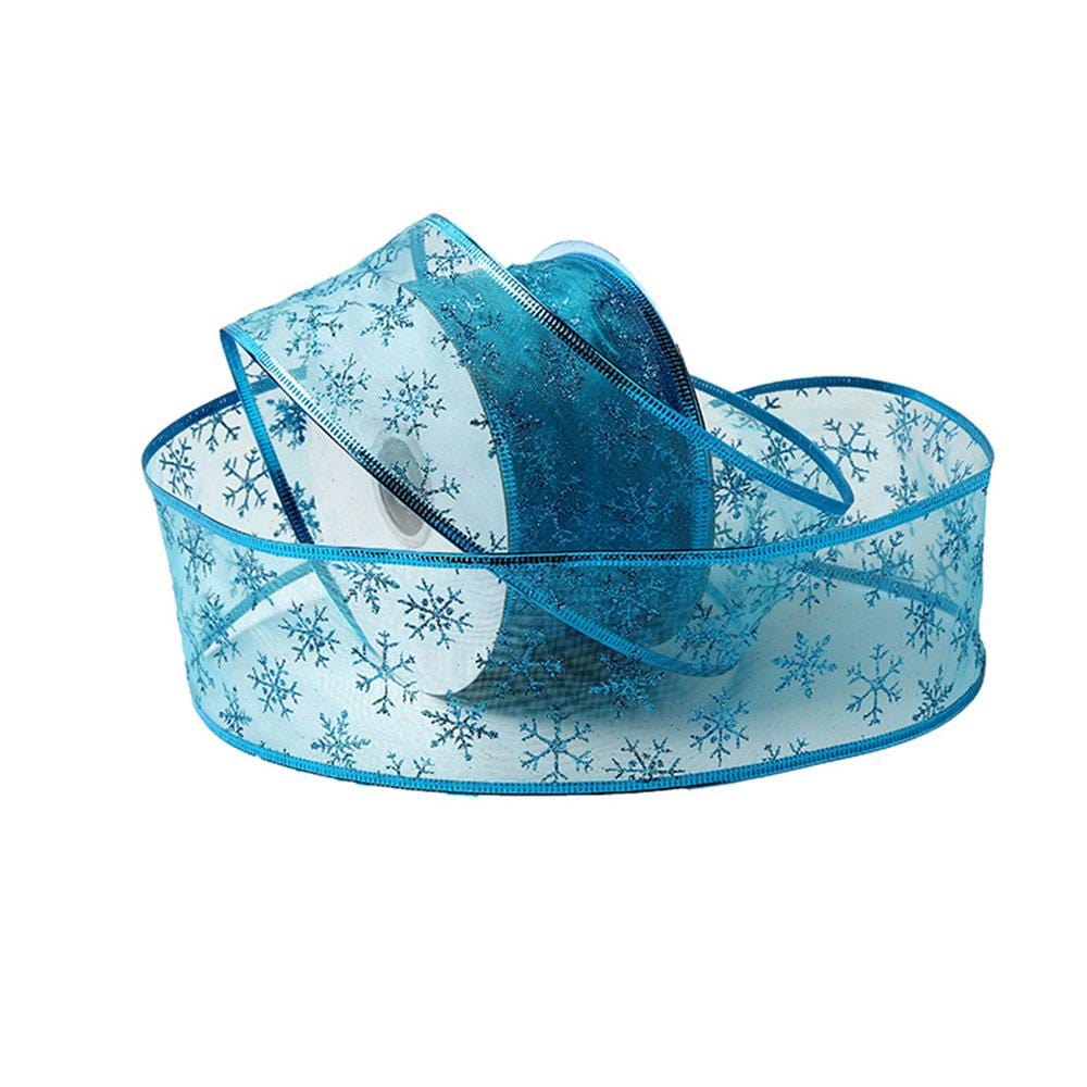 Christmas Tree Ribbon Tree Trim Ribbon Snow Yarn Wired Ribbon Tree Ribbon Decorations - Giftlab