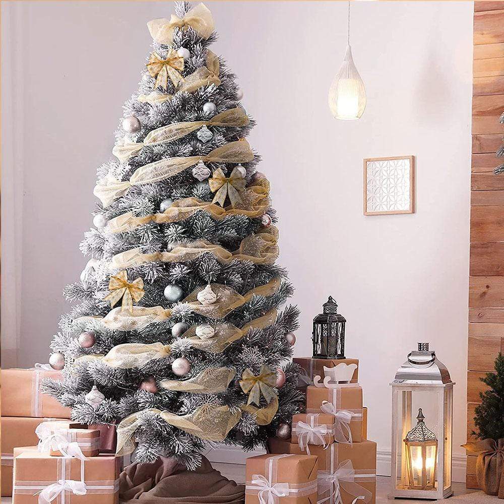 Christmas Tree Ribbon Glitter Ribbon Tree Ribbon Decorations - Giftlab