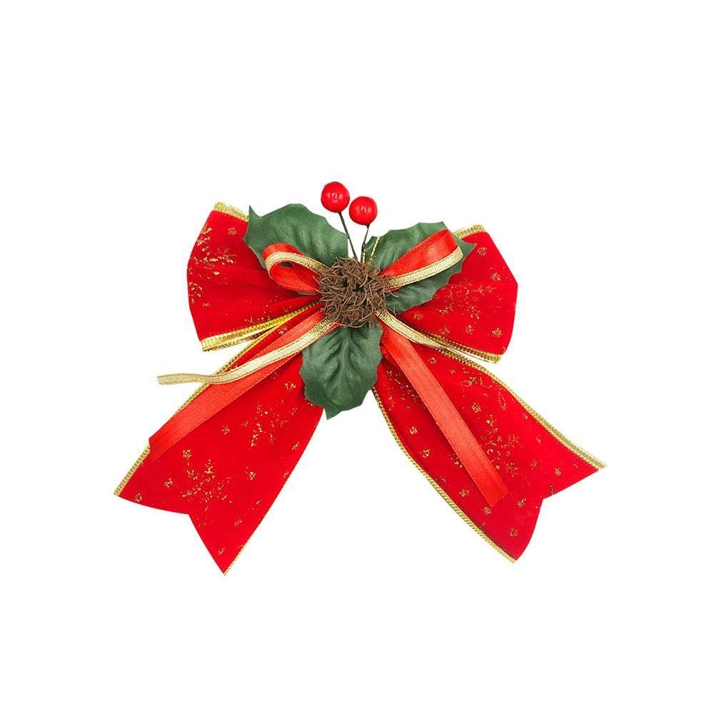 Red Christmas Bows Tie for Xmas Gift Box Berry - Giftlab
