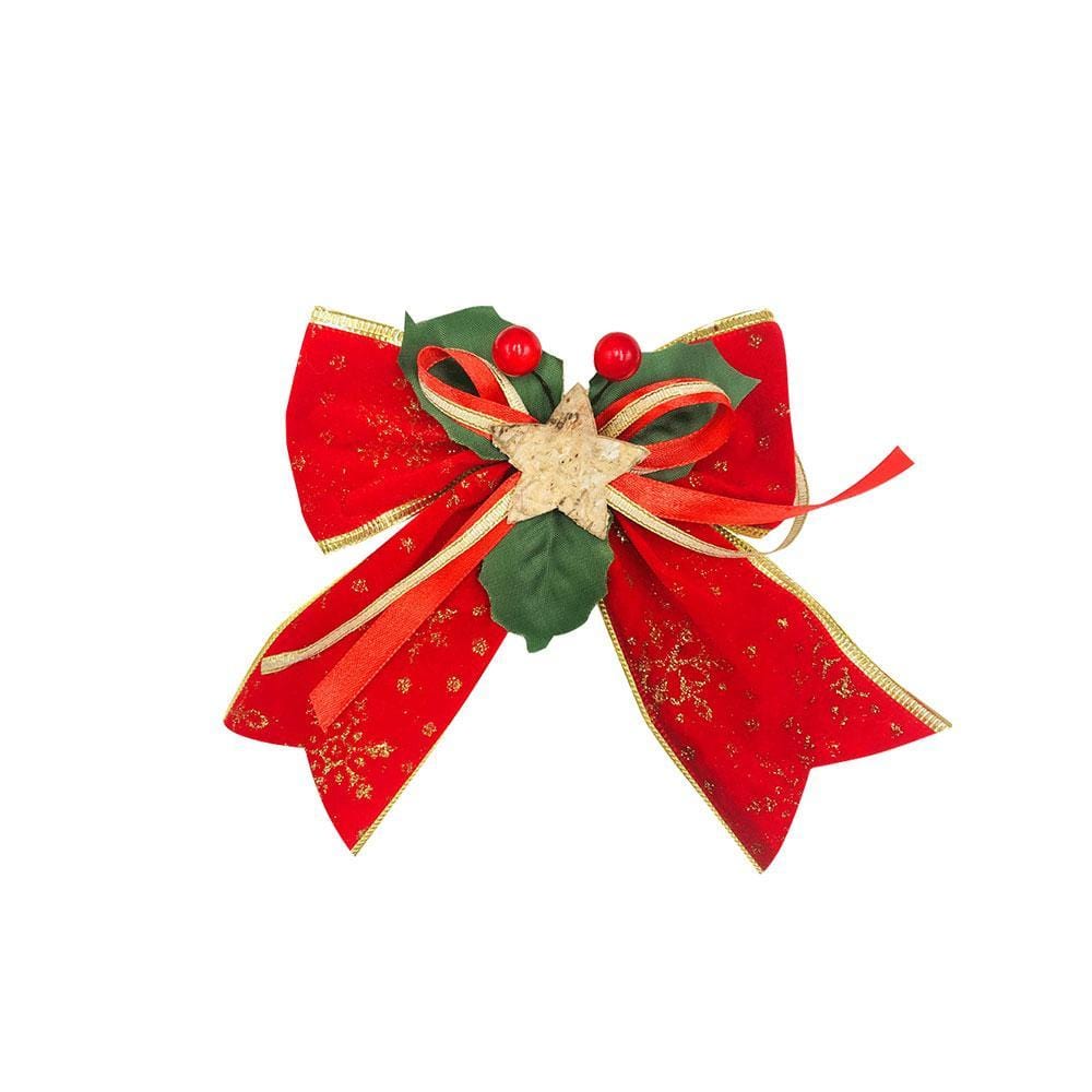 Christmas Bows and Ribbons for Xmas Gift Box Berry and Star - Giftlab