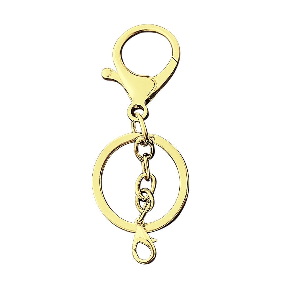 Open Jump Ring with Lobster Clasps and Extension Chain for Jewelry Making DIY Keychain Accessories Gold - Giftlab