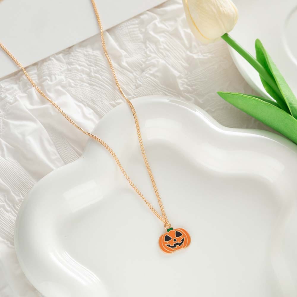 Pumpkin Necklace Halloween Decorative Necklace Halloween Gifts - Giftlab