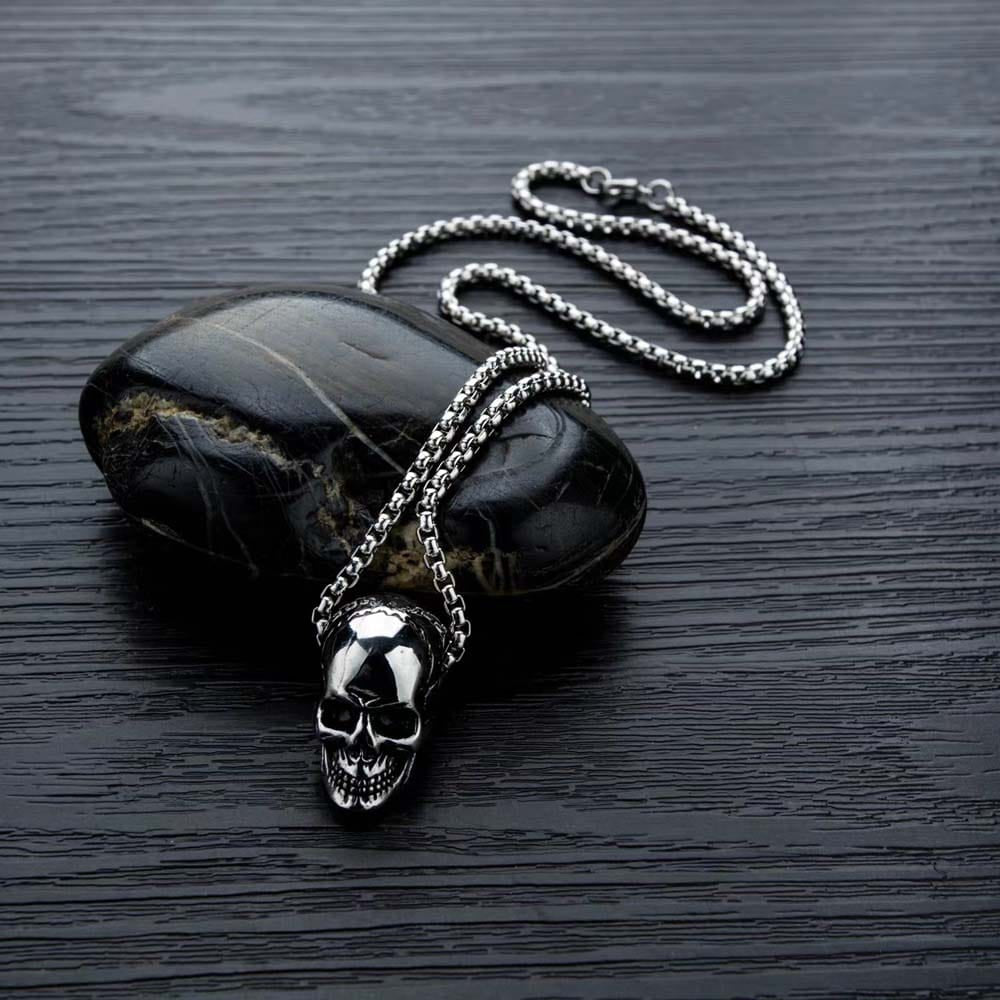 Skull Necklace Gothic Scary Necklace Halloween Gifts - Giftlab
