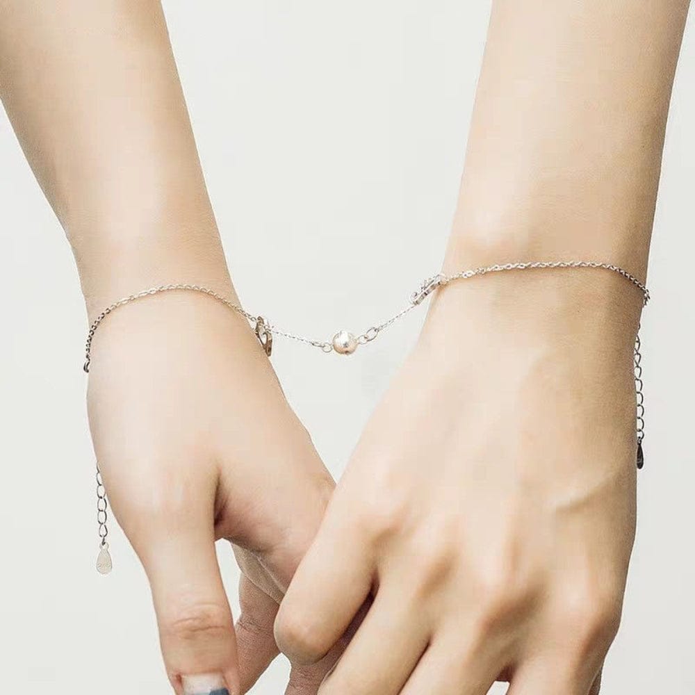 Magnetic Couple Bracelet Set Cute Kitty Pendant Valentine's Day Gift for Couples - Giftlab