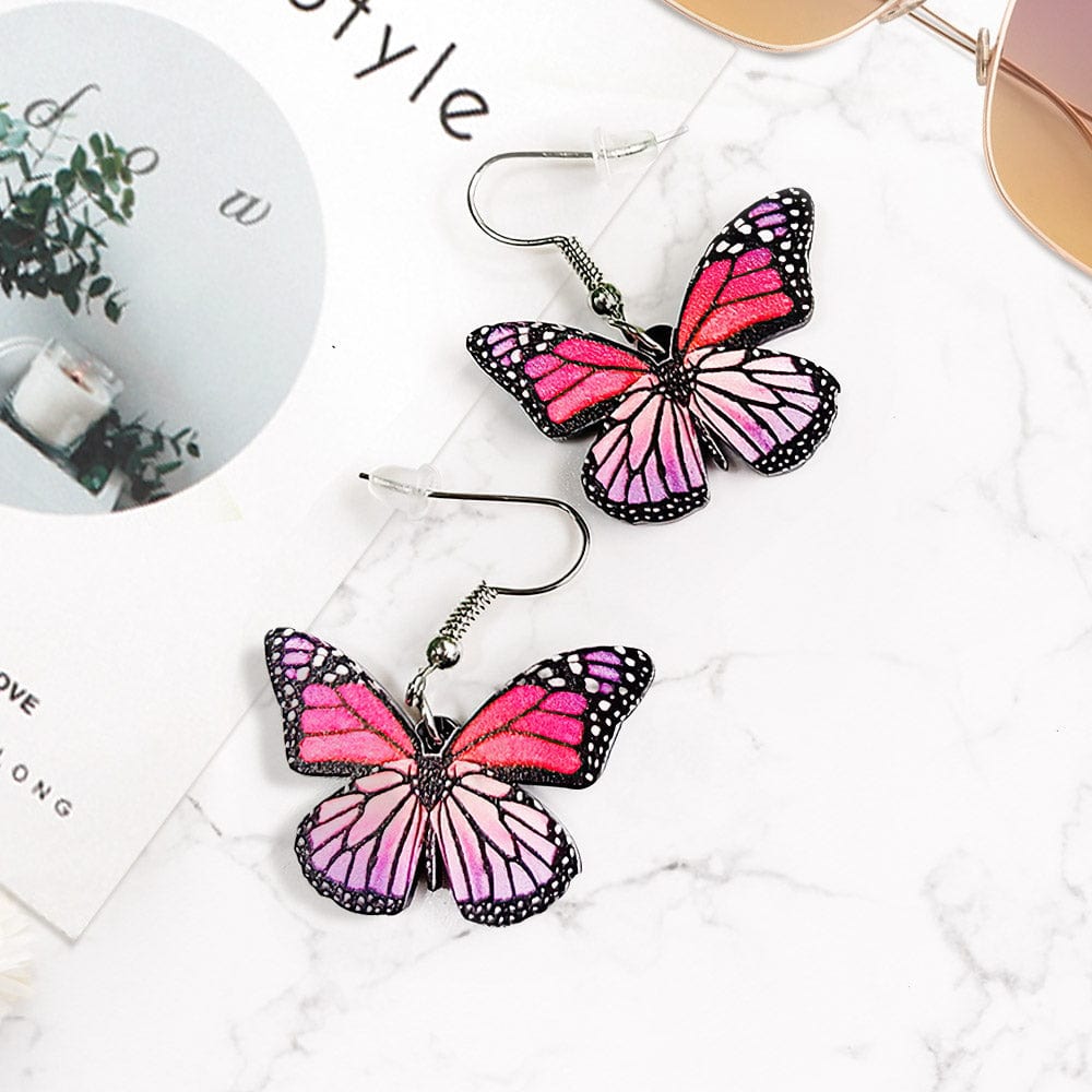 Butterfly Earrings Simulation Butterfly Earrings  Gifts For Her-Acrylic - Giftlab