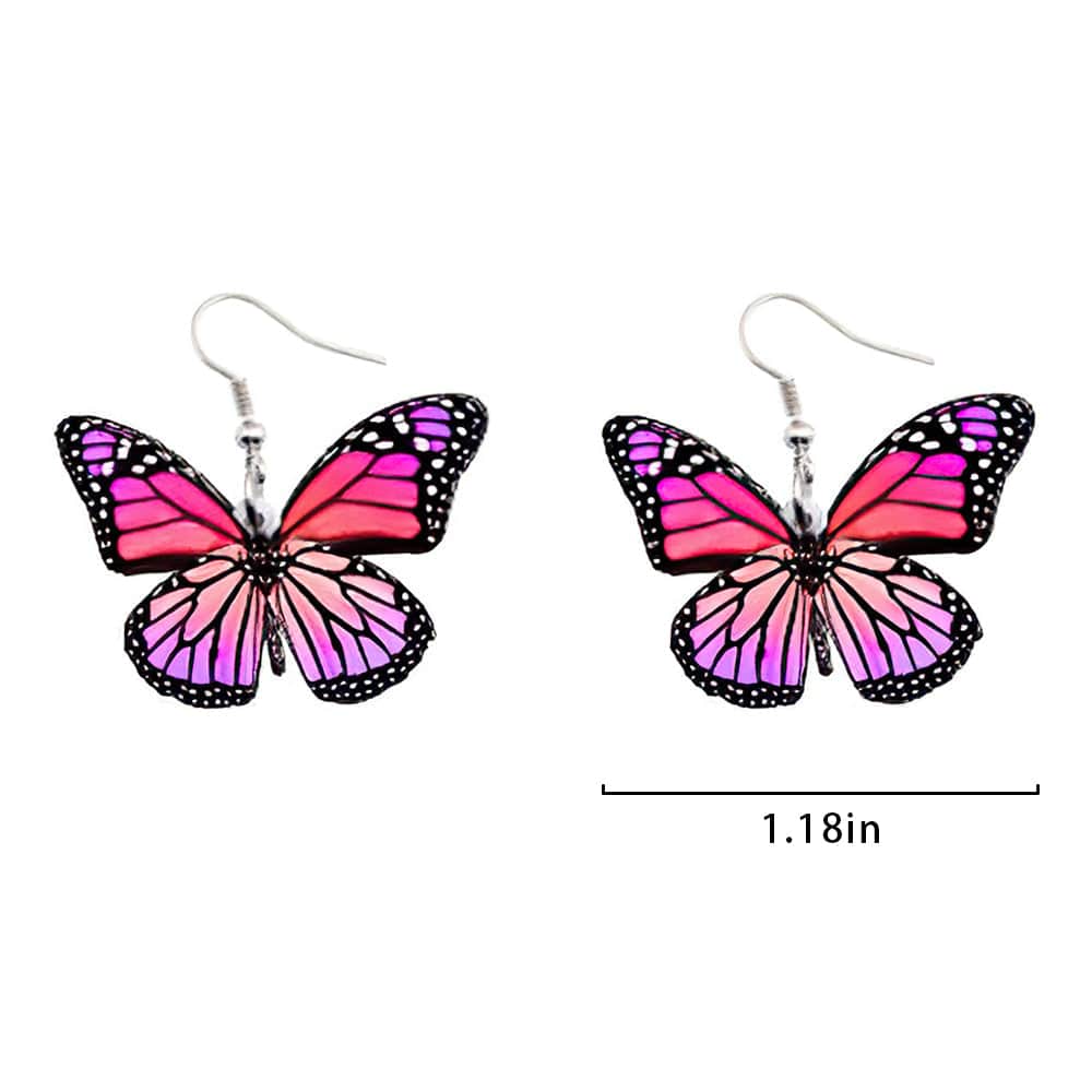 Butterfly Earrings Simulation Butterfly Earrings  Gifts For Her-Acrylic - Giftlab