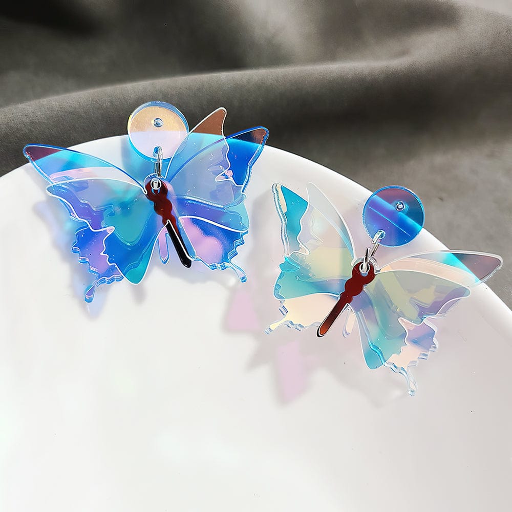 Butterfly Earrings Radiant Radium Butterfly Earrings Gift For Girlfriend - Giftlab