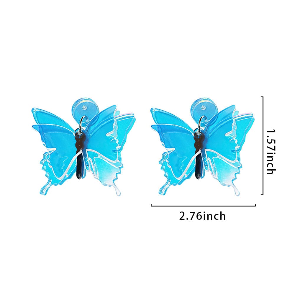 Butterfly Earrings Radiant Radium Butterfly Earrings Gift For Girlfriend - Giftlab