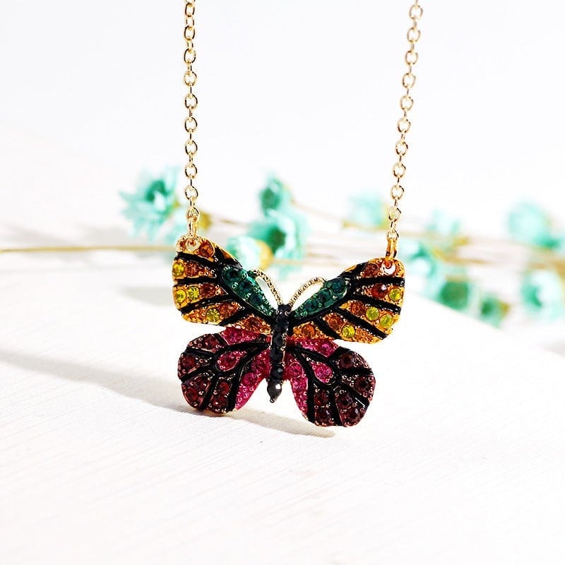 Enamel Butterfly Elf Necklace Valentine's Day Gifts - Giftlab