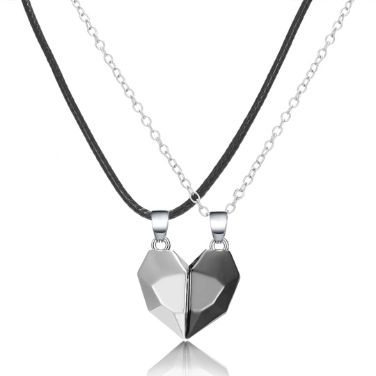 Magnetic Heart Necklace Matching Necklaces For Boyfriend And Girlfriend Magnetic Clasps For Necklaces Valentine's Day Gift For Couple
