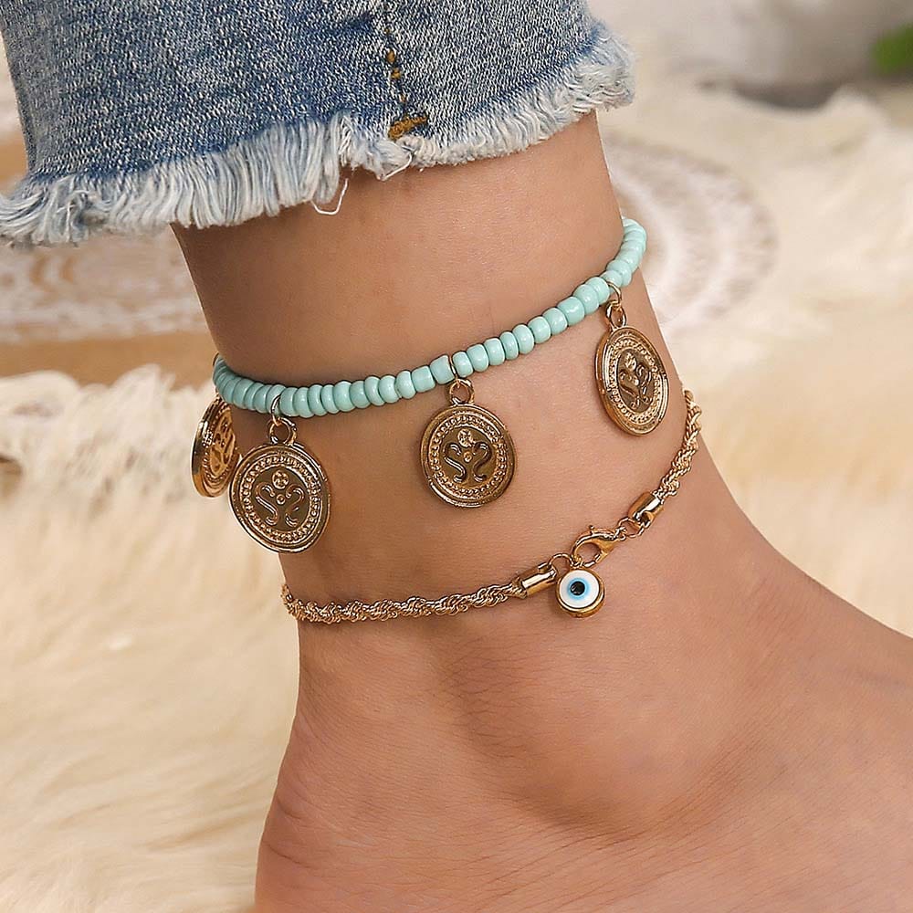 Boho Anklet Evil Eye Anklet Gifts for Her - Giftlab