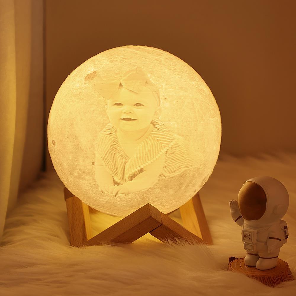 Baby Gift Personalized Moon Lamp Family Gift - Touch Two Colors Gift For Kids Bedroom Gifts - Giftlab