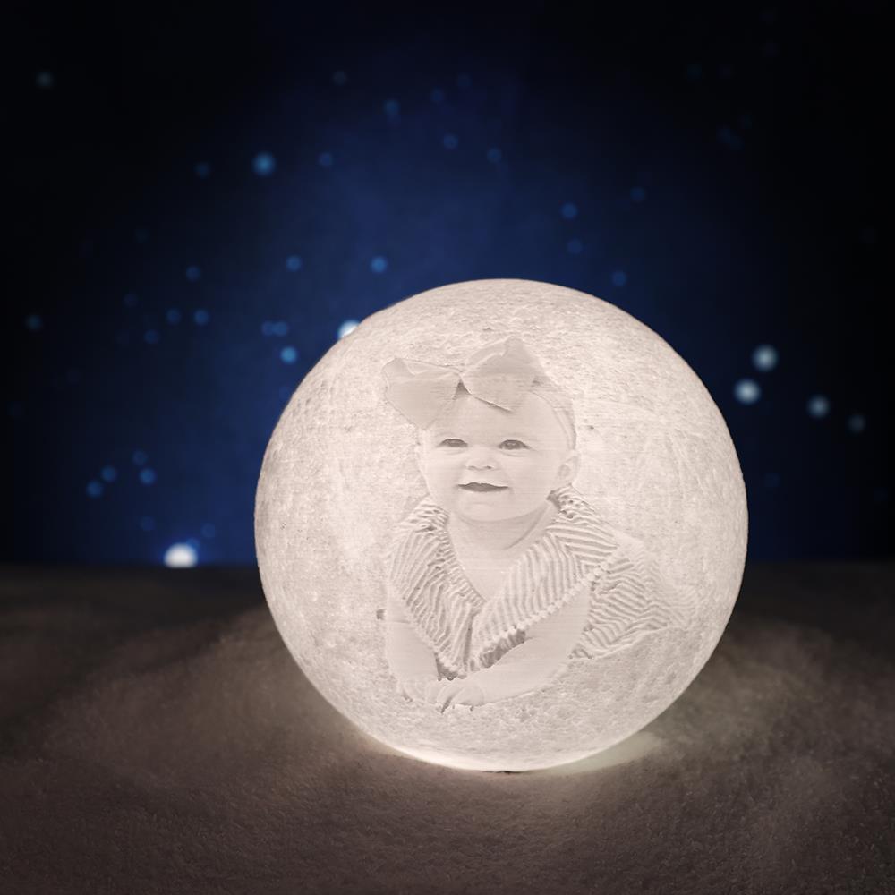 Baby Gift Personalized Moon Lamp Family Gift - Touch Two Colors Gift For Kids Bedroom Gifts - Giftlab