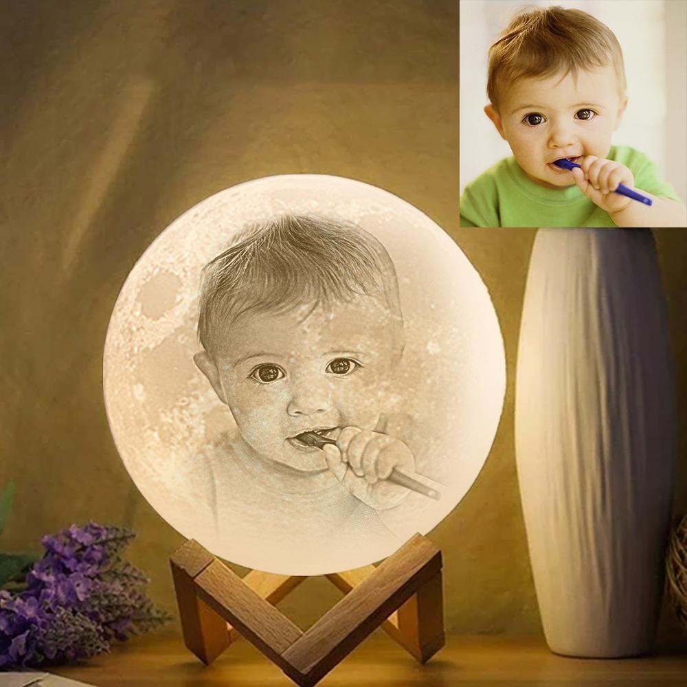Custom Moon Lamp Gift For New Mom - Remote Control 16 Colors - Giftlab