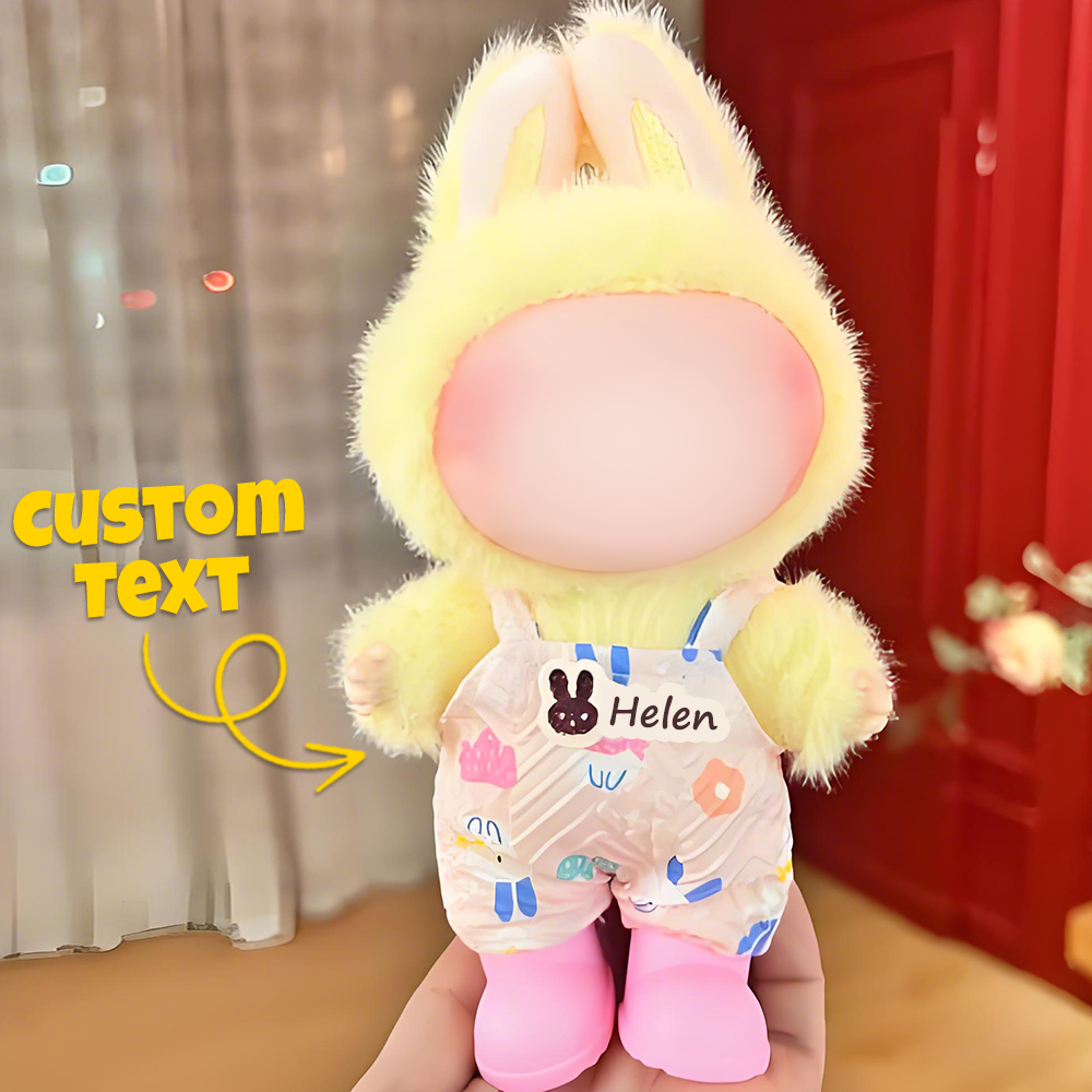 Personalized 17cm Labu Doll Clothes Cute Rabbit Style Doll Outfits Fits Gen 1/2/3 (Doll Not Included)