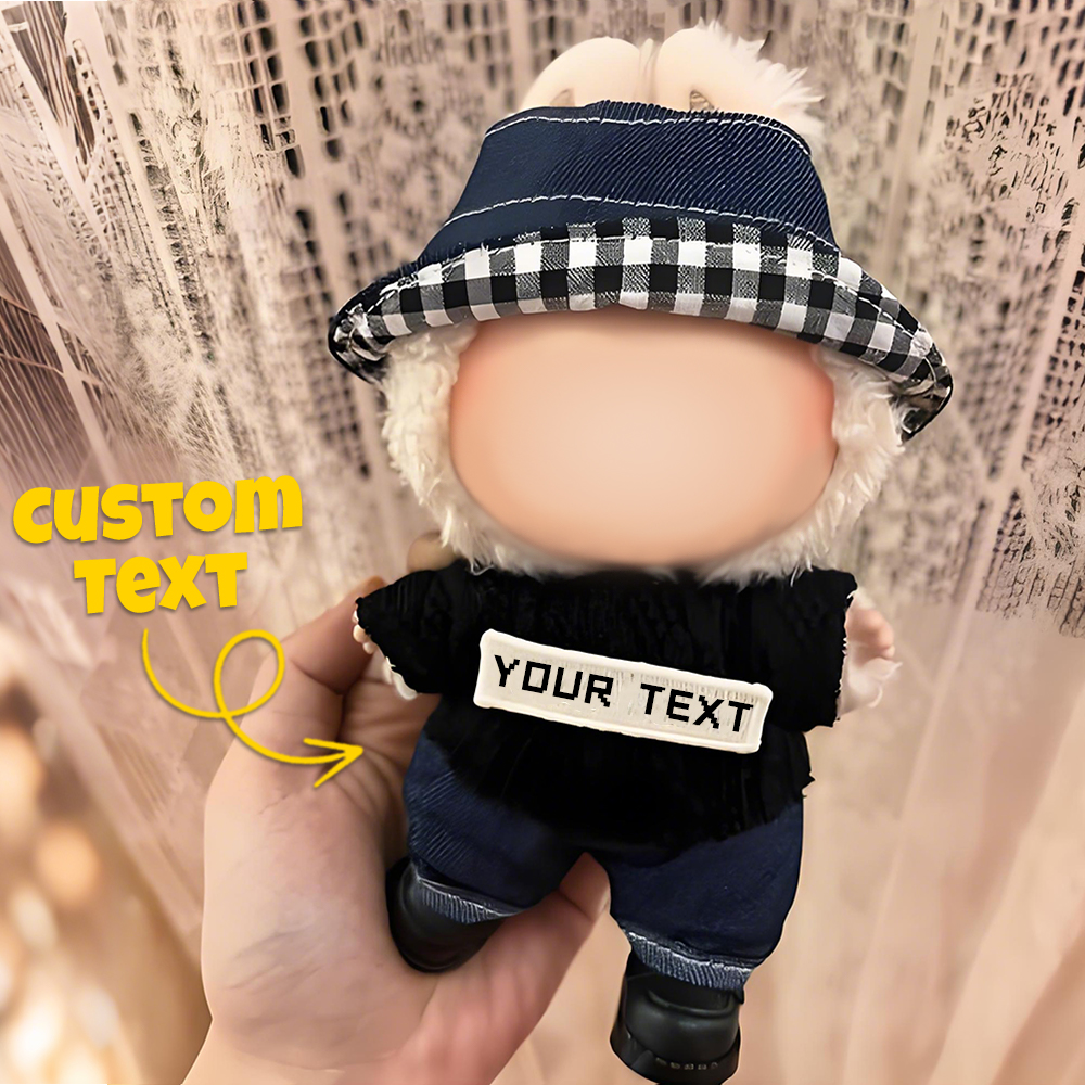 Personalized 17cm Labu Doll Clothes with Text Fits Gen 1/2/3 (Doll Not Included)