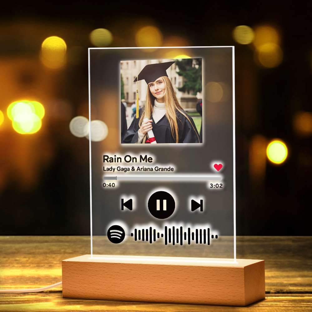 GiftLAB Spotify Night Light Plaque Personalized Graduation Gifts - Giftlab