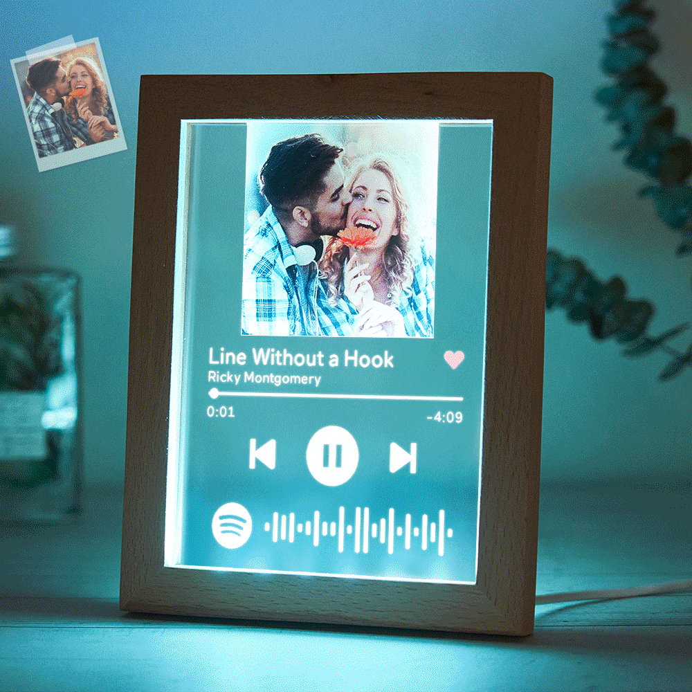 Custom Music Night Light Scannable Spotify Code Colorful Home Gifts - Giftlab